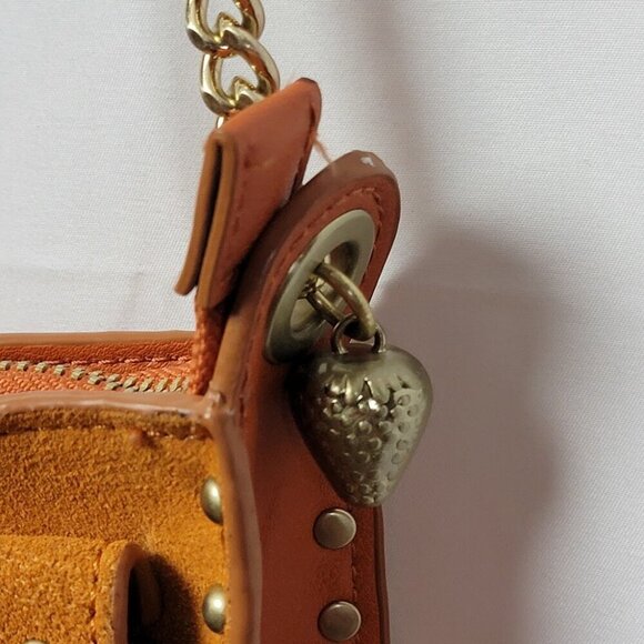 Zara Woman Suede Crossbody Purse - Fun and Colorful Take on Moto Style - Picture 4 of 15